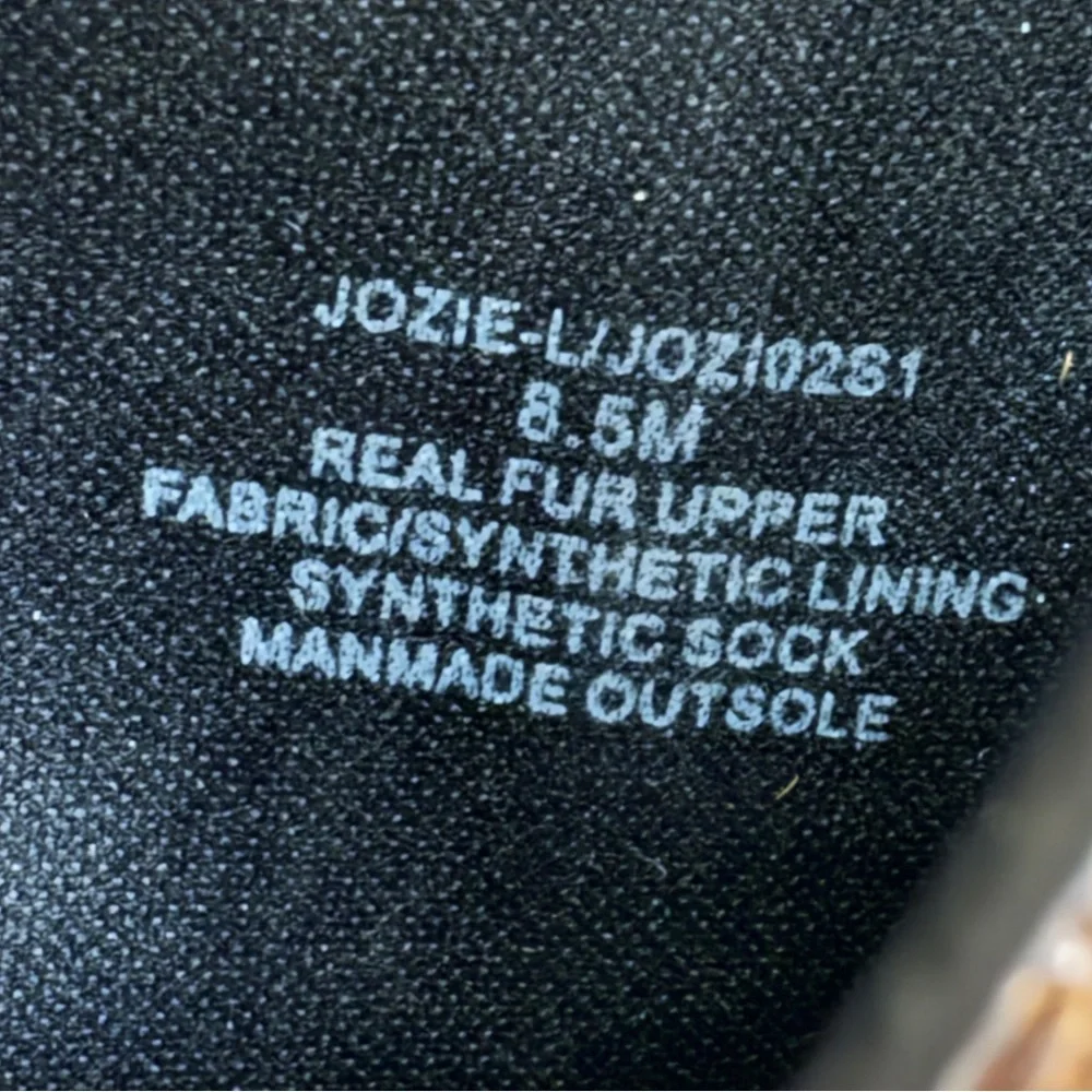NEW Women STEVE MADDEN Jozie Leopard Print upper fur leather ankle bootie Sz 8.5